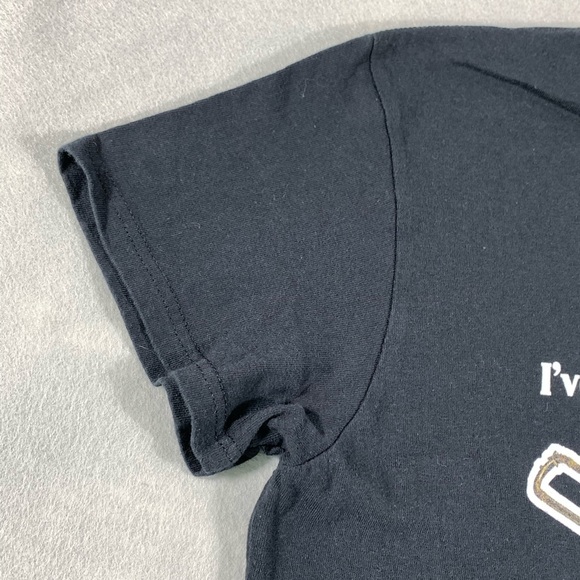 Trombone black short sleeved crewneck novelty graphic tee shirt - Youth sz Large - Picture 5 of 6